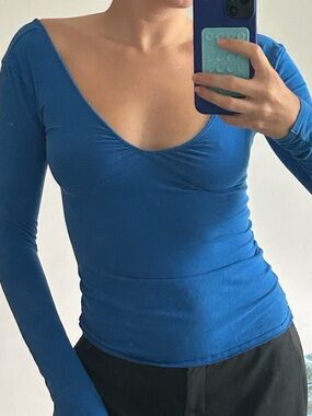 Armani Exchange Blue Long Sleeve